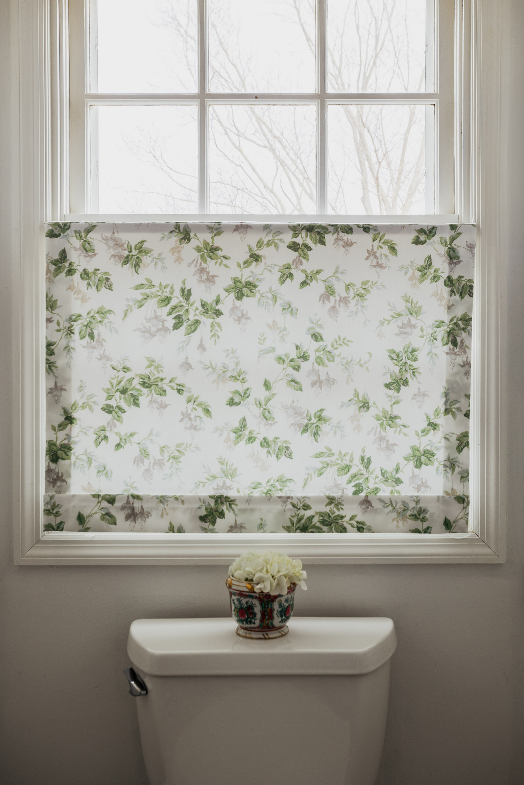 Roman shade in Schumacher chintz